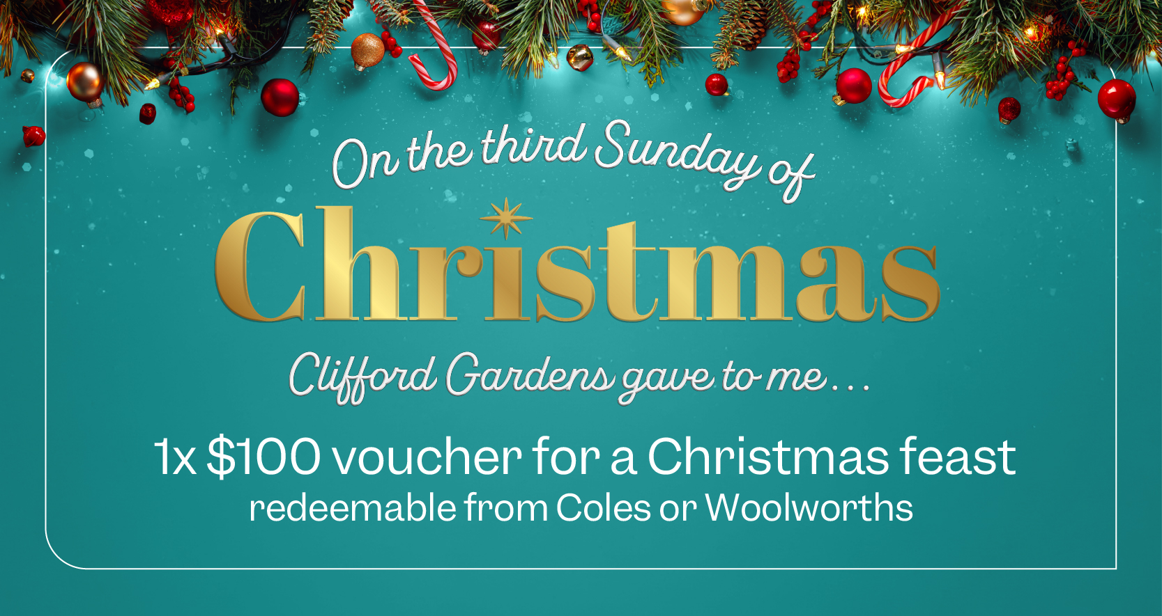 J024078 Christmas Giveaway Third Sunday, Clifford Gardens